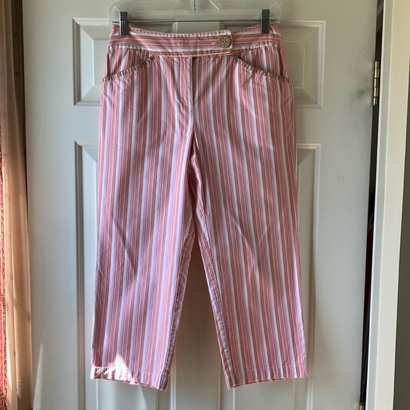 Talbots Petites Pants - Talbots Petites Striped Cotton Capris